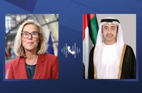 عبدالله بن زايد وسيغريد كاج يبحثان هاتفياً  سبل زيادة تدفق المساعدات الإنسانية إلى غزة