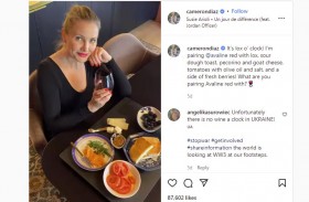 كاميرون دياز تظهر بإطلالة مختلفة