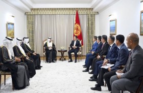 الرئيس القيرغيزي يستقبل وفدا إماراتيا برئاسة سهيل المزروعي