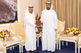 ولي عهد الفجيرة يستقبل أحمد الظنحاني لحصوله على شهادة الدكتوراه