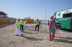 بلدية مدينة أبوظبي تنفذ حملة تنظيف وتوعية ومتابعة لمواقع الإنشاءات في مدينة زايد  