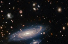 صورة مذهلة لمجرة بعيدة في الفضاء