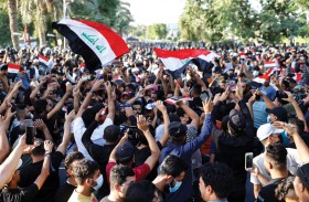 احتجاجات في المنطقة الخضراء ببغداد وسط انتشار أمني