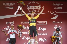 فريق الإمارات للدراجات يحل ثانيا في سباق سترادا بيانكا