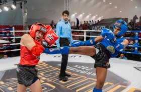 551 لاعباً ولاعبة يتنافسون في بطولة الإمارات للمواي تاي بأبوظبي