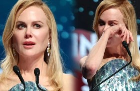 نيكول كيدمان تبكي في مهرجان بالم سبرينغز