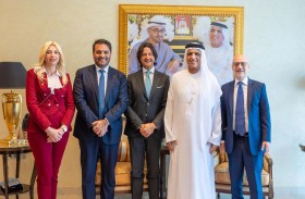سعود بن صقر يستقبل رئيس مجموعة الصداقة مع الإمارات في البرلمان الإيطالي
