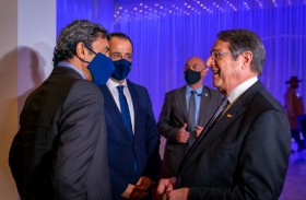 رئيس قبرص يستقبل عبدالله بن زايد