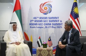حاكم رأس الخيمة يلتقي وزير خارجية ماليزيا على هامش قمتي «الخليج-الآسيان» و«الخليج-الآسيان - الصين» في كوالالمبور