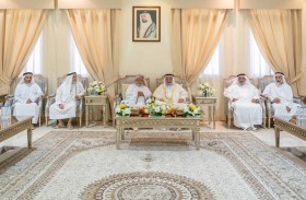 حاكم الشارقة يزور والي منطقة وادي الحلو