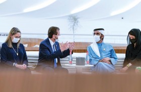 محمد بن راشد يستقبل رئيس إسرائيل في إكسبو 2020 دبي