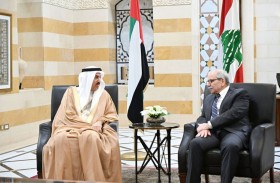 صقر غباش ونواف سلام يؤكدان عمق العلاقات التاريخية والأخوية والإستراتيجية بين البلدين