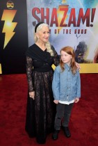 هيلين ميرين وباسيل ميرين يحضران العرض العالمي الأول لفيلم «شزام! غضب الآلهة» في لوس أنجلوس «رويترز»