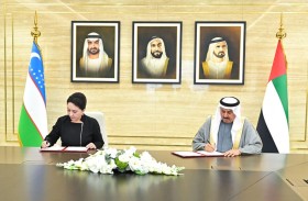 صقر غباش يوقع مذكرة تعاون مع رئيسة مجلس الشيوخ الأوزبكستاني  