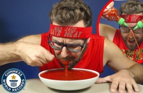 يدخل غينيس بسبب «الصلصة الحارة»