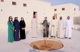 ادارة جمعية التراث العمراني تزور متحف الطمحي وتغرس غافة بقرية الجزيرة الحمراء 