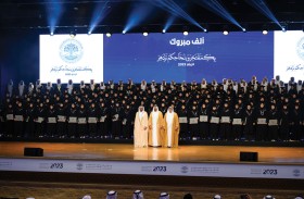 ذياب بن محمد بن زايد يشهد حفل تخريج جامعة محمد بن زايد للعلوم الإنسانية