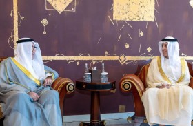 سعود بن صقر يستقبل القنصل العام لدولة الكويت