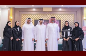 عمار النعيمي يستقبل أعضاء مجلس عجمان للشباب