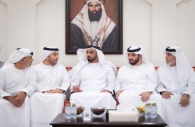 سيف بن زايد يعزي في وفاة أرملة المرحوم ناصر بن أحمد الريسي