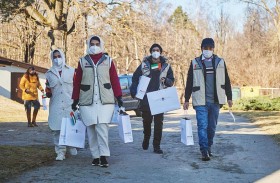 20 ألف أسرة في لاتفيا تستفيد من مساعدات الهلال الأحمر الشتوية