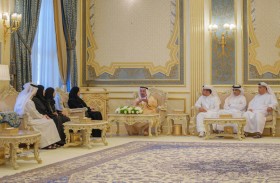 سلطان القاسمي يستقبل أعضاء إمارة الشارقة في المجلس الوطني الاتحادي