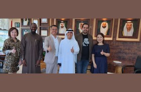 سالم بن سلطان القاسمي يبحث  مع وفد صيني التعاون في مجال الاستثمار