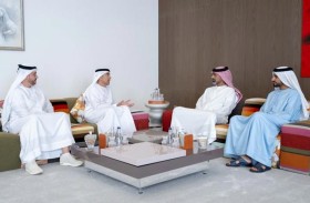 عمار بن حميد يستقبل خالد بالعمى ويطلع على خطط وإستراتيجيات المصرف المركزي