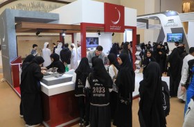 حضور مميز لزوار معرض عجمان الدولي للتعليم والتدريب 2023