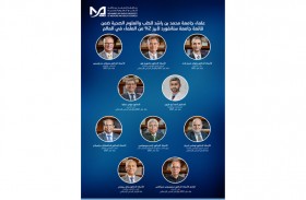 تسعة باحثين من جامعة محمد بن راشد للطب على قائمة جامعة ستانفورد لأبرز 2 % من العلماء في العالم