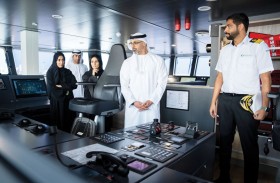 خالد بن محمد بن زايد يزور سفينة الأبحاث البحرية «جيّوَن» ويطّلع على معداتها ومختبراتها الأكثر تطوراً في المنطقة