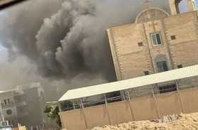 حريق يلتهم طابقا في كنيسة بمصر