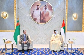 منصور بن زايد يلتقي رئيس تركمانستان .. ويشهدان توقيع اتفاقيات ومذكرات تفاهم بين البلدين