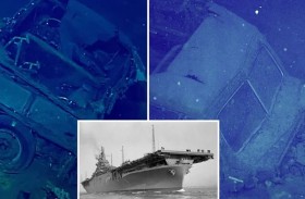 سيارة غامضة داخل حاملة طائرات غرقت منذ 80 عاماً!