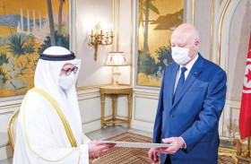 رسالة من رئيس الدولة إلى الرئيس التونسي تتعلق بالعلاقات الثنائية بين البلدين وسبل تعزيزها
