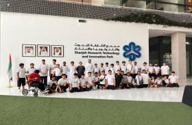المشاركون في النشاط الصيفي لنادي الذيد يزورون مجمع الشارقة للبحوث والتكنولوجيا والابتكار