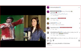 دنيا سمير غانم تحتفل بعيد ميلاد والدها على طريقتها 