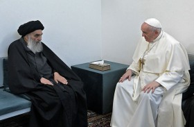 البابا والسيستاني يوجهان نداء من أجل السلام 