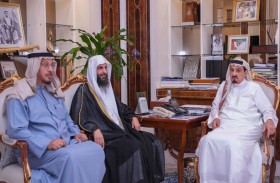 حاكم عجمان يستقبل مدير عام مشروع  المختصر في تفسير القرآن الكريم