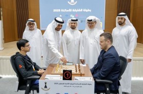 3 لاعبين يتقاسمون صدارة دولية الشارقة لأساتذة الشطرنج