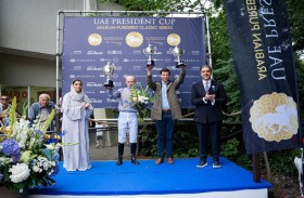 الجواد «عفجان» يحرز لقب كأس رئيس الدولة للخيول العربية في هولندا