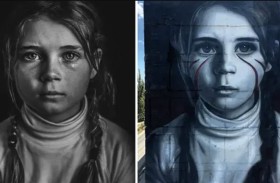 فوجئت بتحول صورة ابنتها لـ جدارية تروج لروسيا