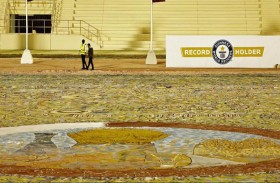 أكبر لوحة في العالم مستوحاة من كرة القدم