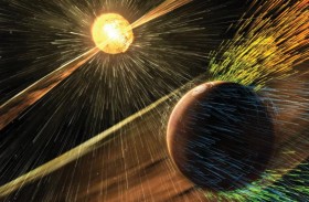 العاصفة الشمسية تغير مسارها وتستهدف المريخ