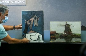 العثور على لوحتي بيكاسو وموندريان المسروقتين