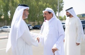 حاكم عجمان وولي عهده يقدمان واجب العزاء في وفاة الشيخة موزة بنت زايد آل نهيان