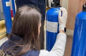 تهريب المخدرات بأسطوانات الصرف الصحي 