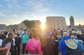 الشمس تتعامد على معابد الكرنك مُعلنة بداية فصل الشتاء