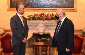 رئيس مالطا يستقبل الجروان ويؤكد دعم بلاده للمجلس العالمي للتسامح