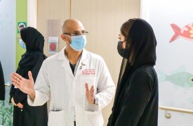 سلامة بنت هزاع تزور المرضى بمستشفى التأهيل التخصصي بأبوظبي